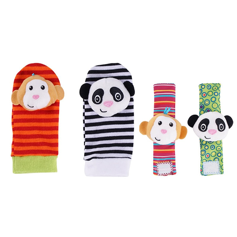 Baby Rattle Socks Set