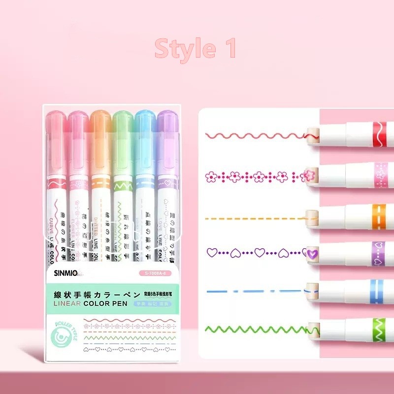 🌈Curve Highlighter Pen