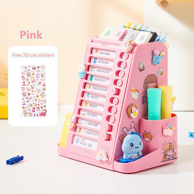 Student Self-discipline Punch Board with Large-capacity Organizer