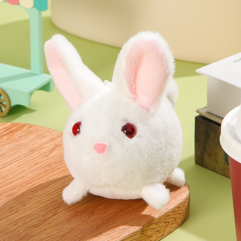 Wagging Tail Plush Toy Keychain