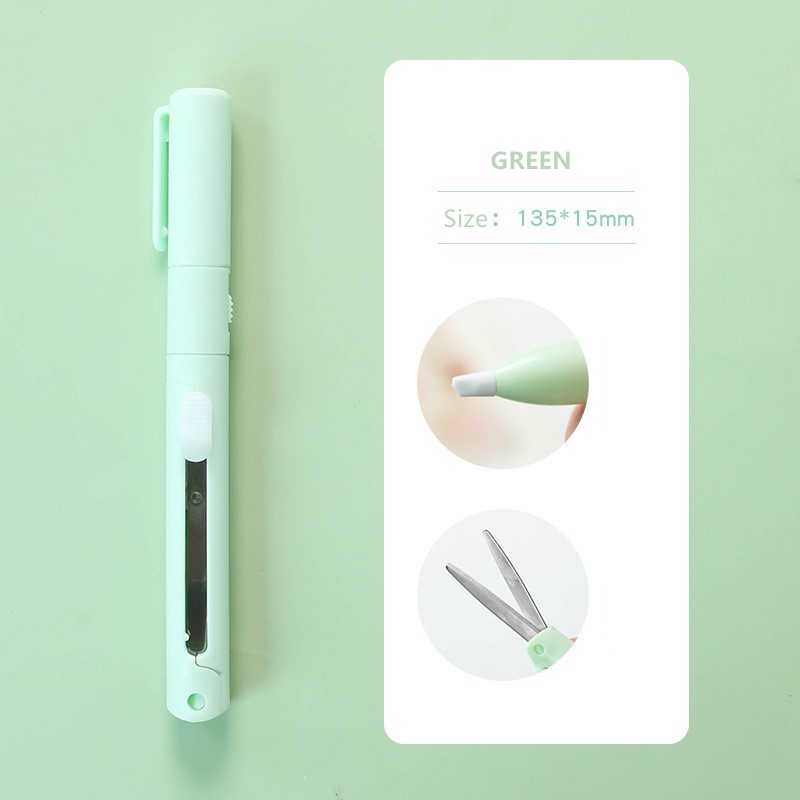 Mini Folding Pen Scissors Graving Knife for Kids