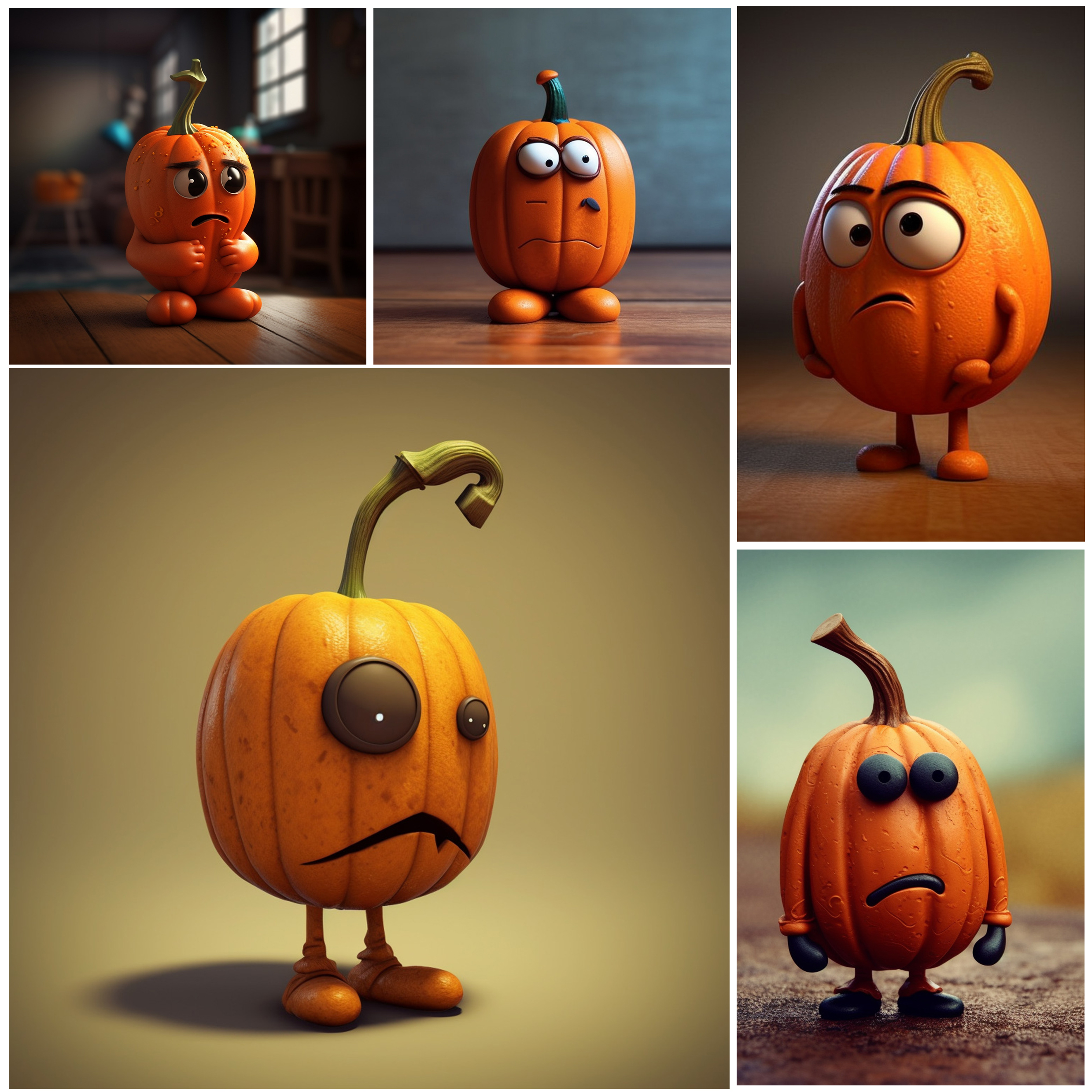 🎃Adorable Cartoon Halloween Pumpkin Ornaments🐾