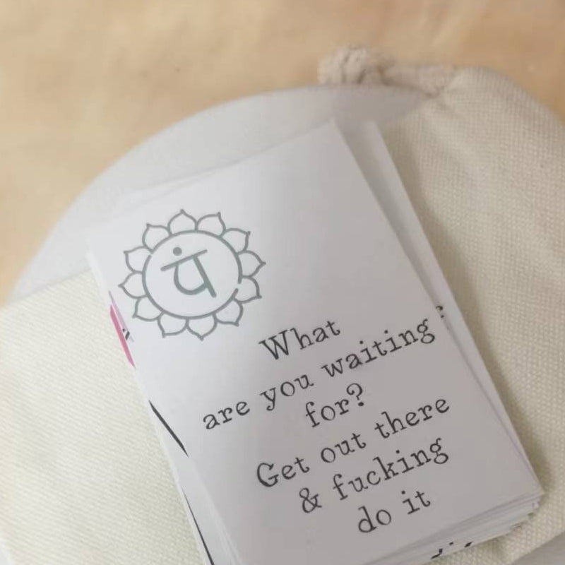 Funny Affirmation Card Gift With Storage Pouch
