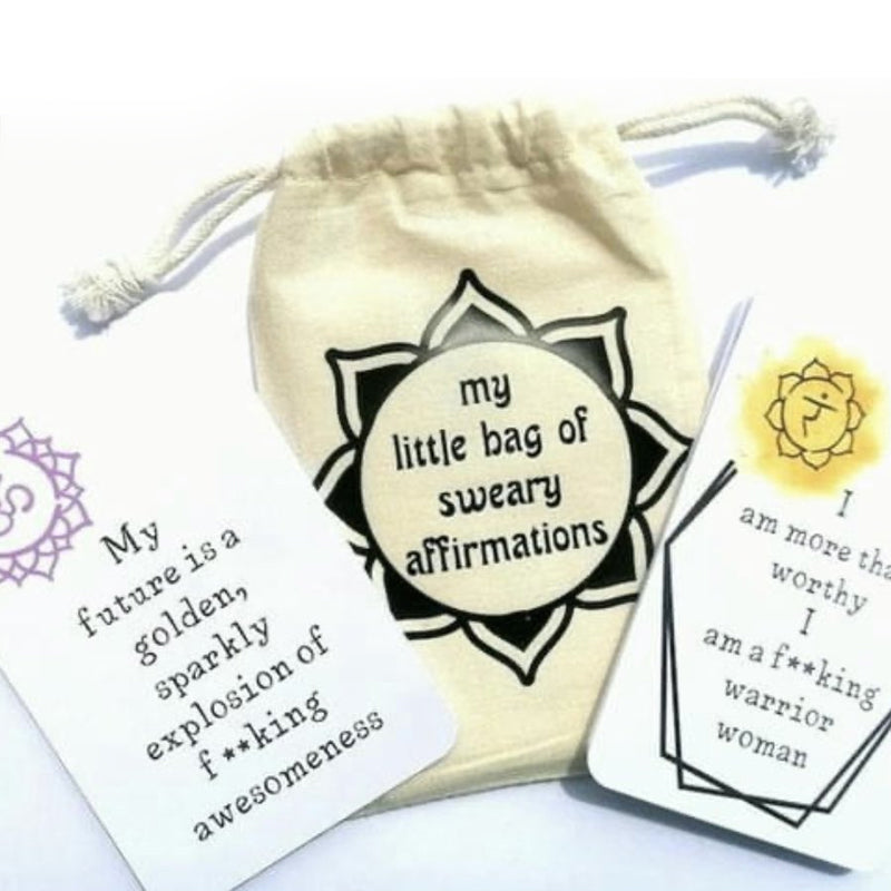 Funny Affirmation Card Gift With Storage Pouch