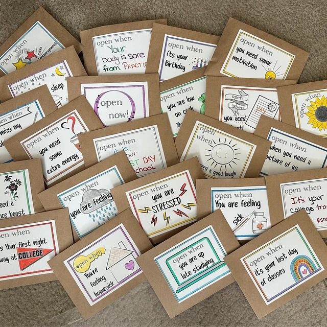 Open When Envelope Label Letters