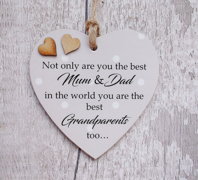 ❤️Heartfelt Grandparent Wooden Gift Plaque👵