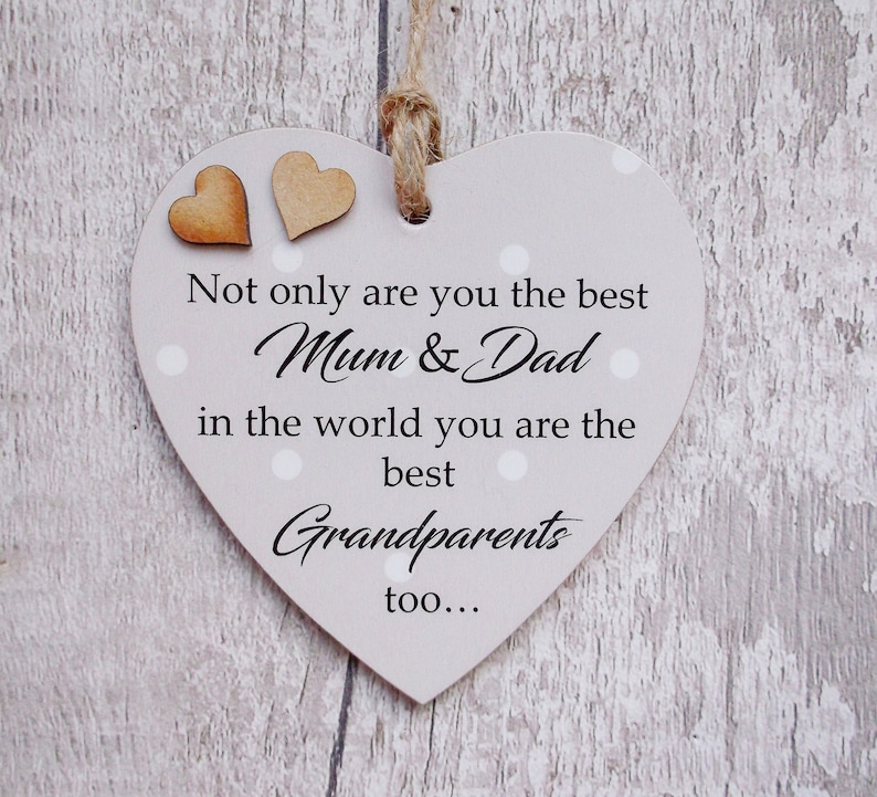 Not Only Are You The Best Mum and Dad Grandparent Wooden Gift 画像 2