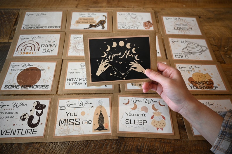 24 Printable Set of Open When Letters  Anniversary Gift  image 3