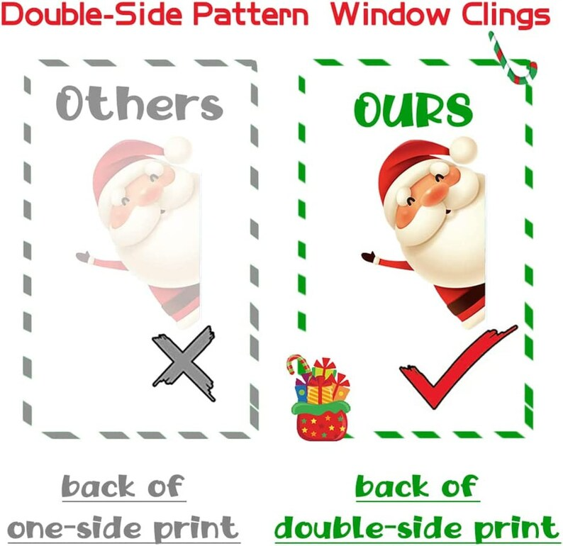 🎄Christmas Snowflake Window Clings Stickers❄️