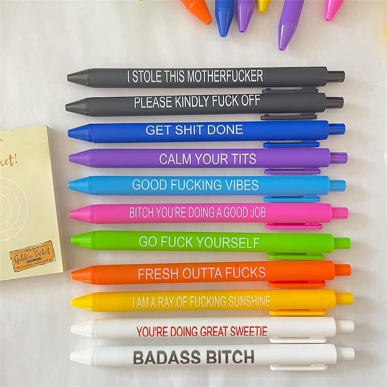 Funny Office Ballpoint Pens(Black Ink)