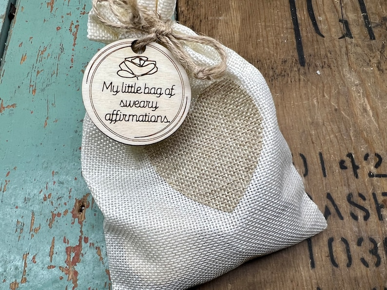 🤷‍♂️30 Inappropriate Affirmations and Bag Tag👜