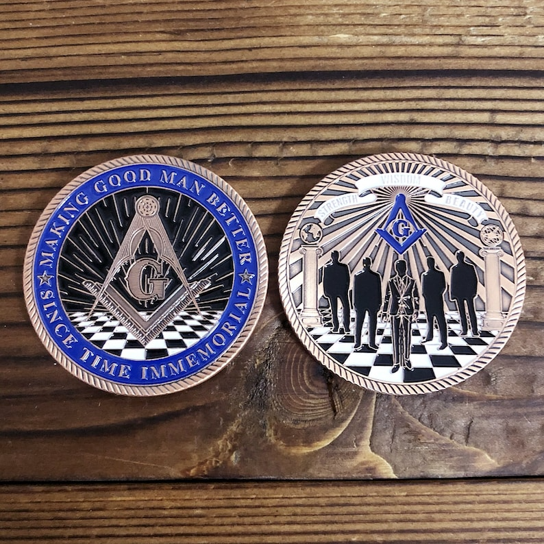 🏛️Masonic Lodge Members Challenge Coin👥