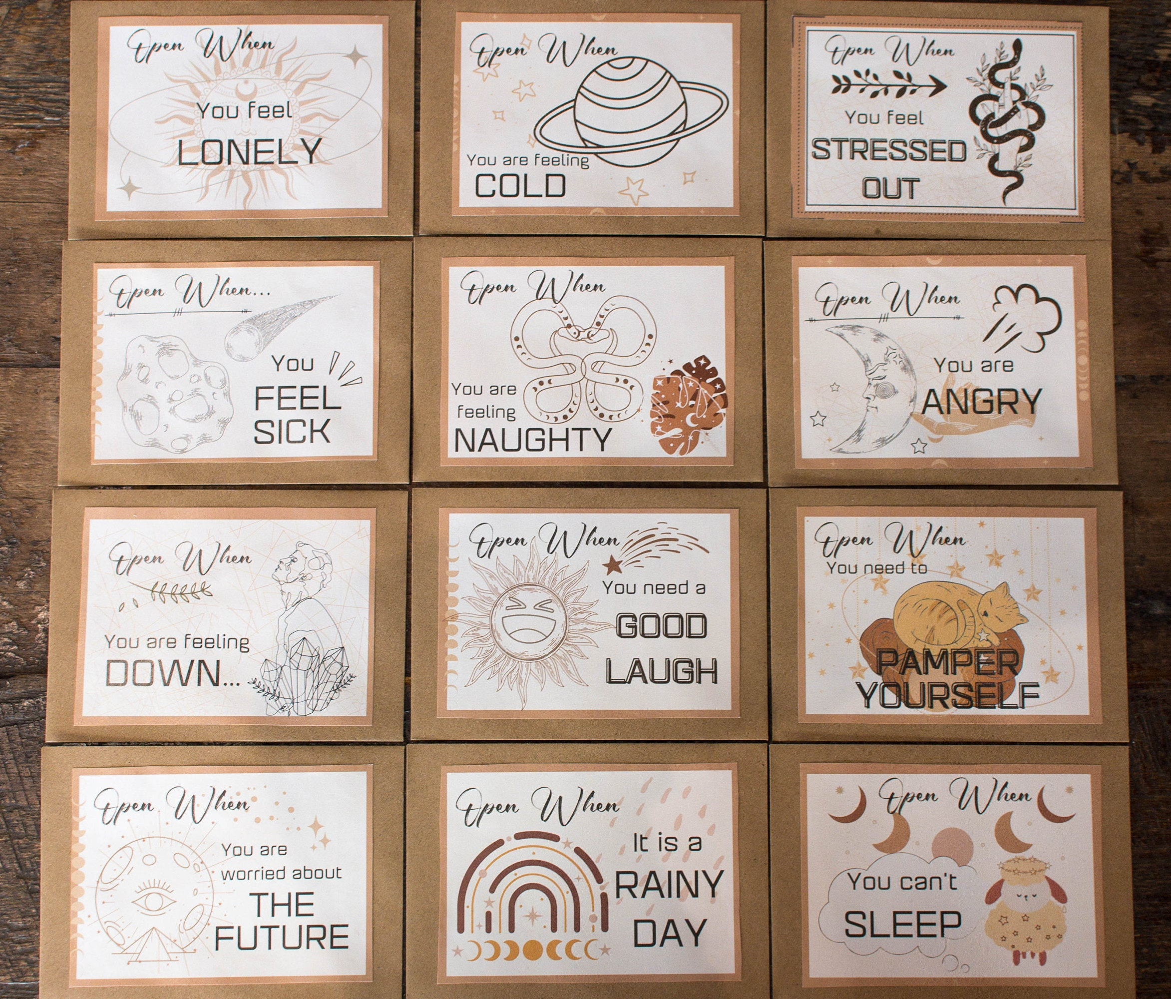 ✉24 Open When Letters - Long Distance Relationship Gift