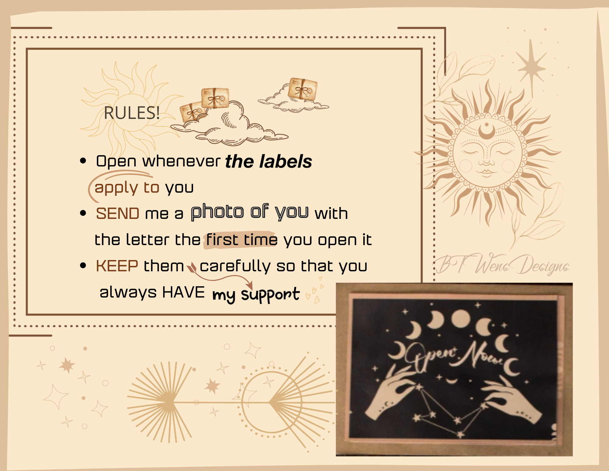 ✉24 Open When Letters - Long Distance Relationship Gift