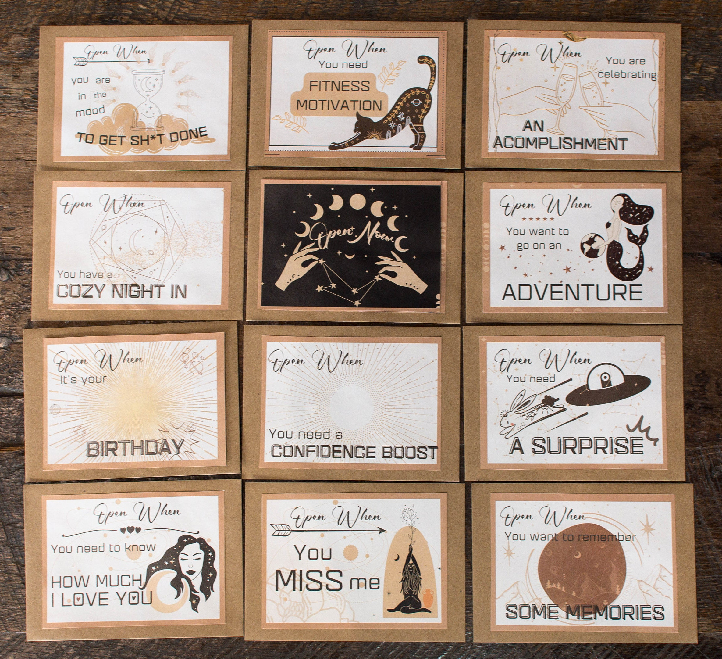 ✉24 Open When Letters - Long Distance Relationship Gift