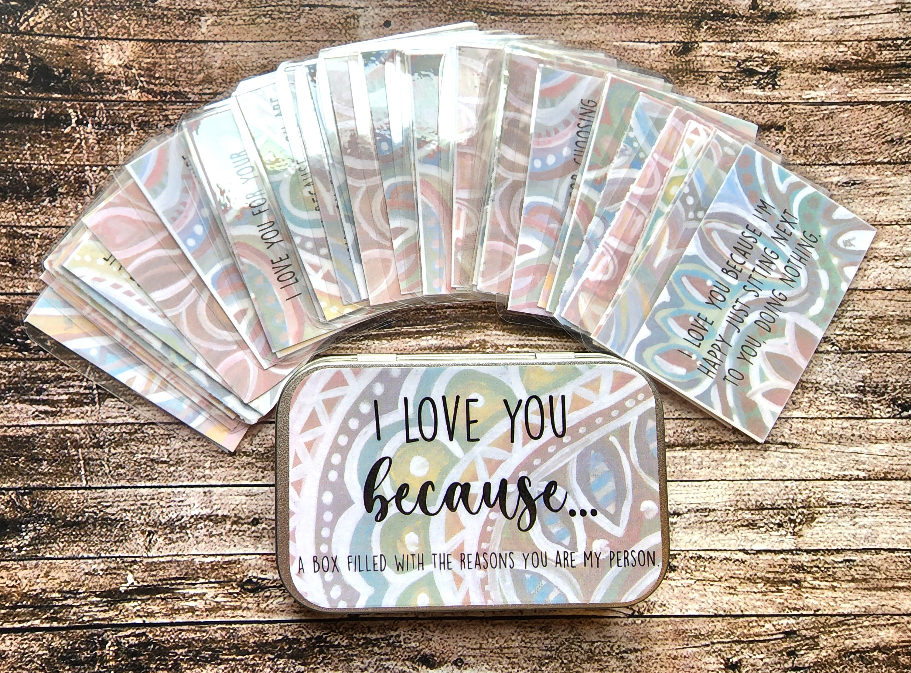 ❤️I Love You Because Box- Reasons Why I Love You