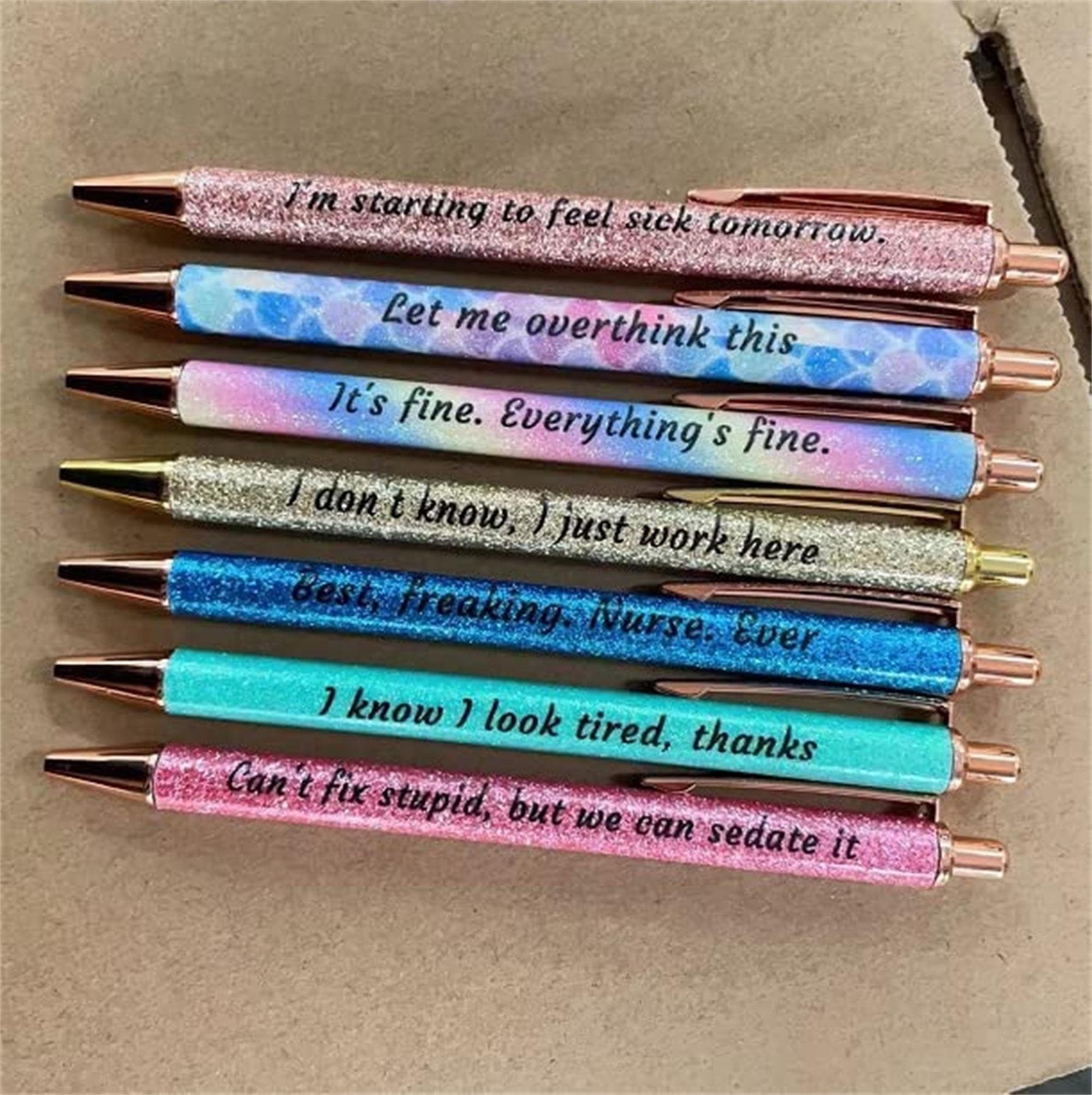 7pcs Funny Pens