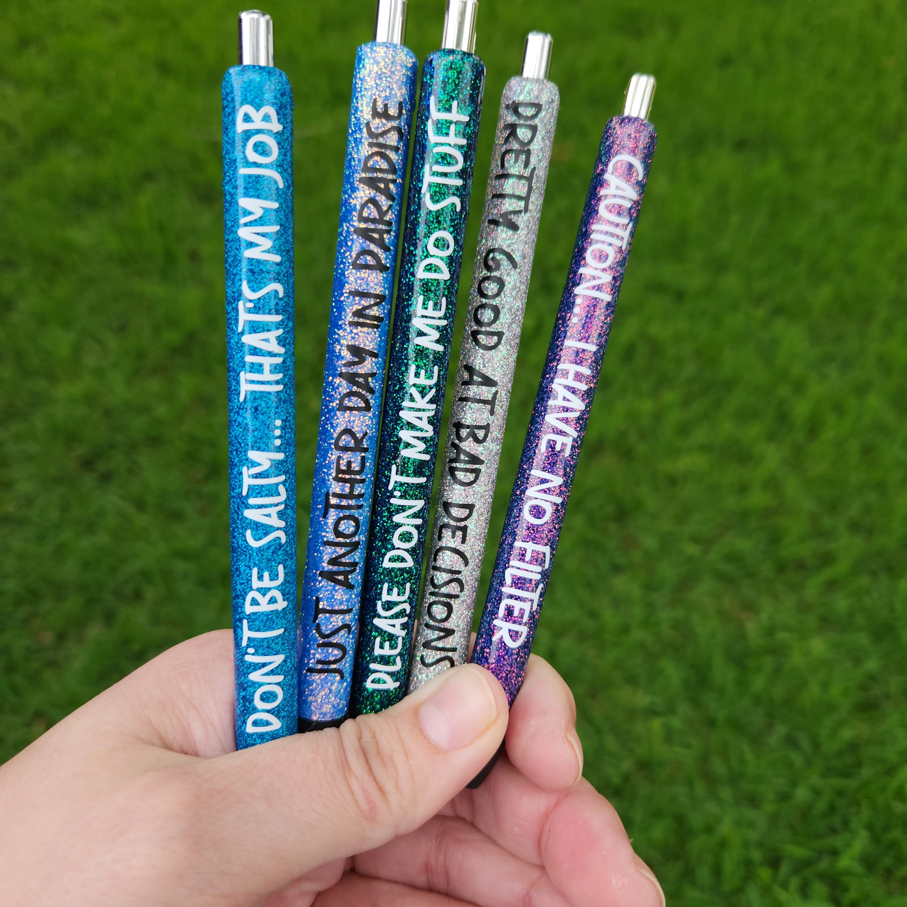 Work Humor Glitter Pens for Office Personal