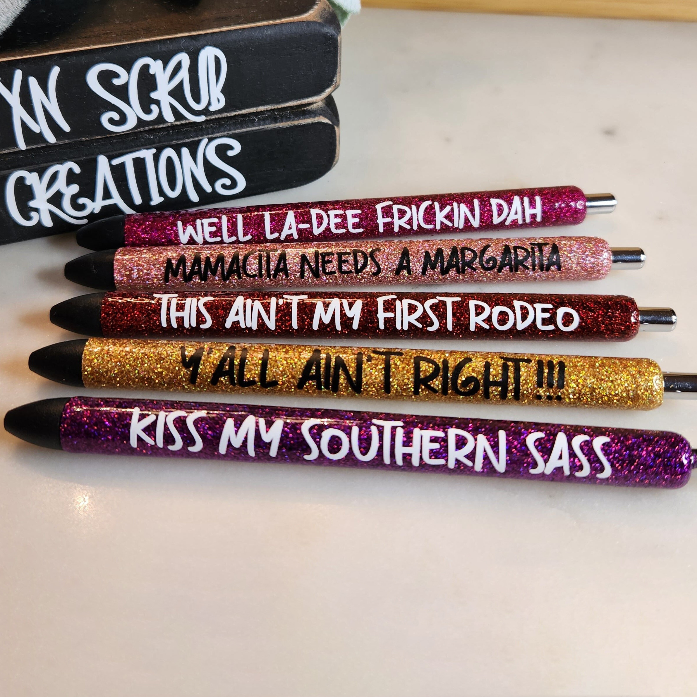 Work Humor Glitter Pens for Office Personal