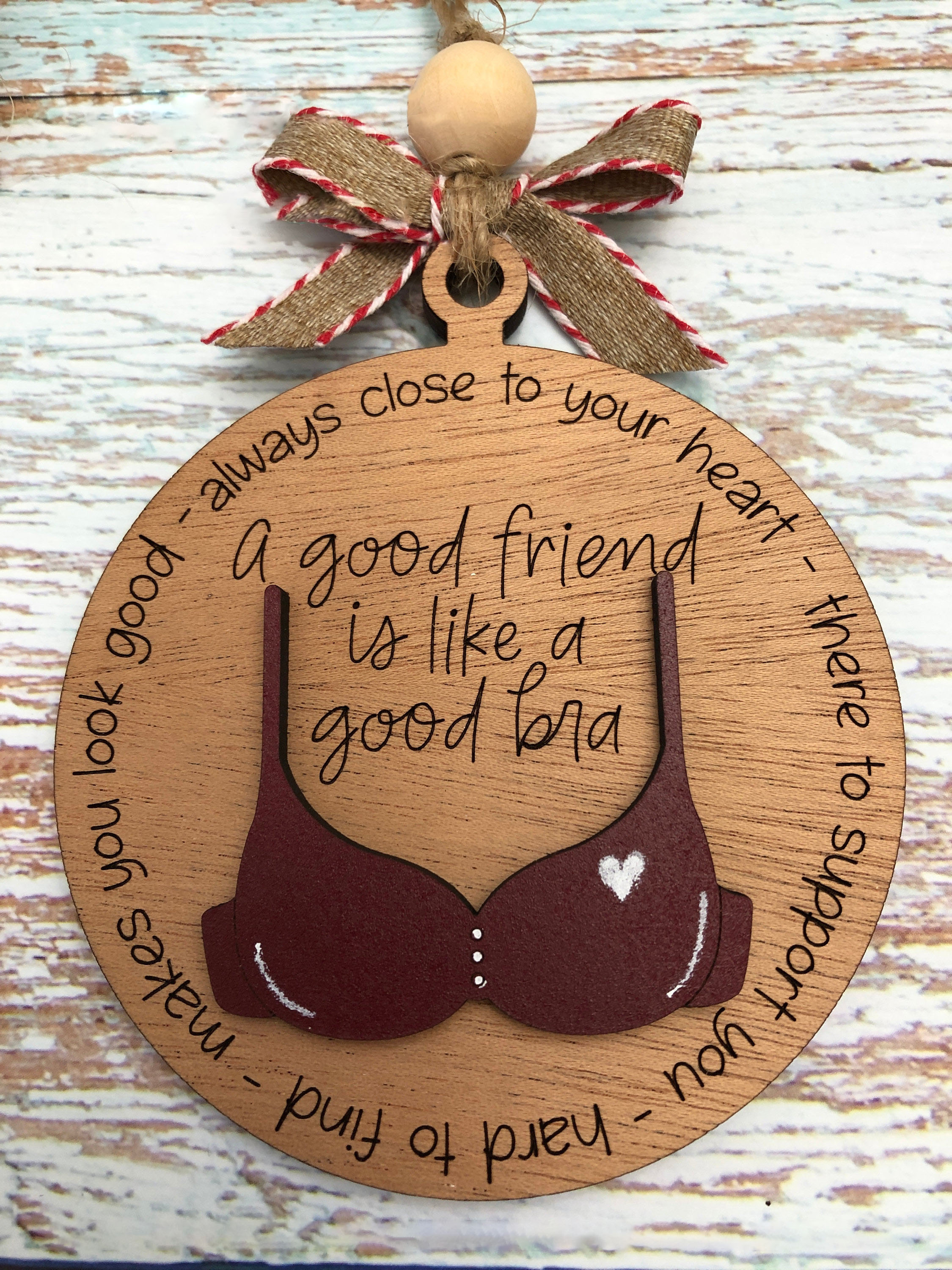 🤶Funny Christmas Ornament-😂Friend Like A Bra
