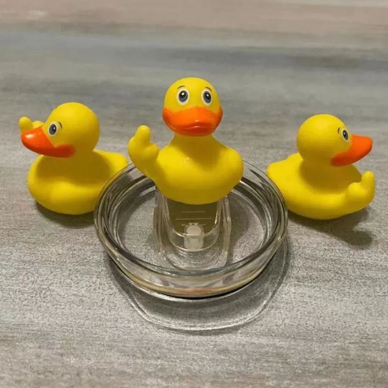 Fucktopus Rude Rubber Duck Middle Finger Prank