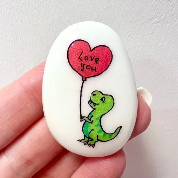 Cute Lucky Charm Love You Elephant Stone