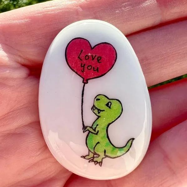 Cute Lucky Charm Love You Elephant Stone