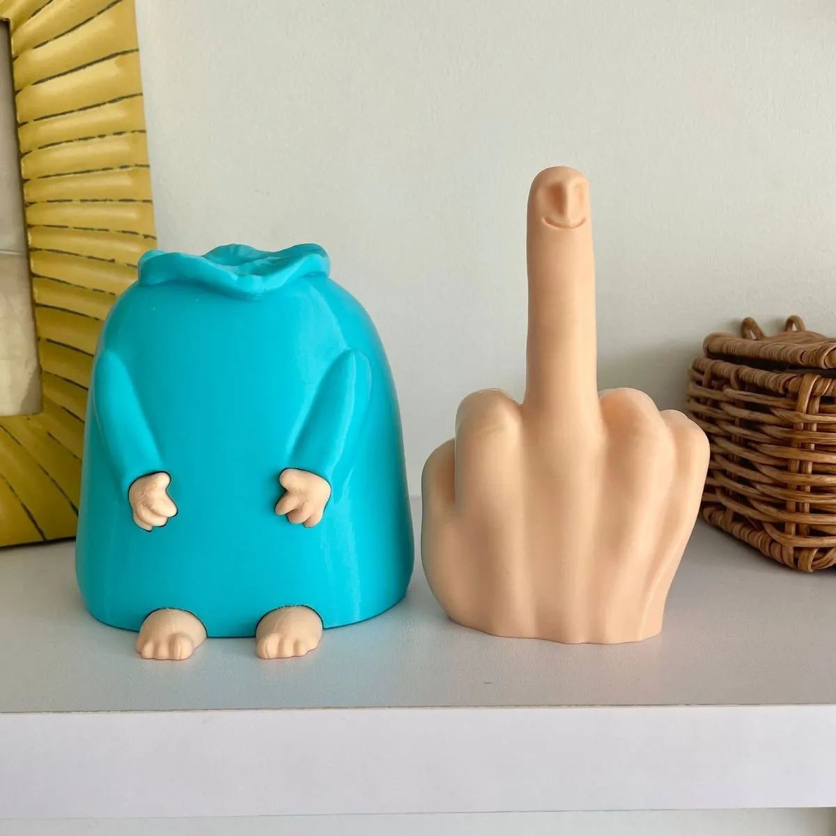 Funny Middle Finger Statue