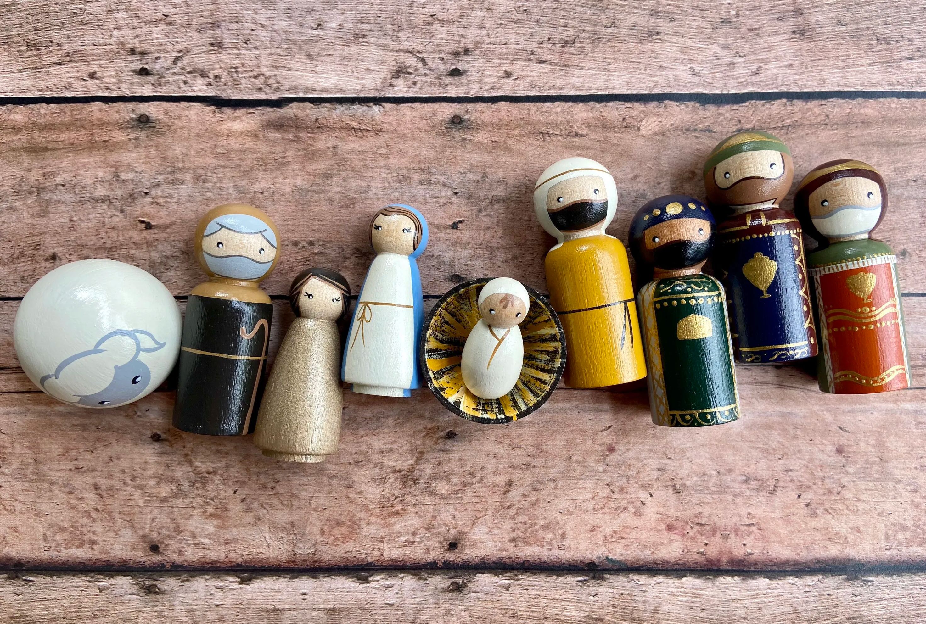 Peg Doll Set Gift