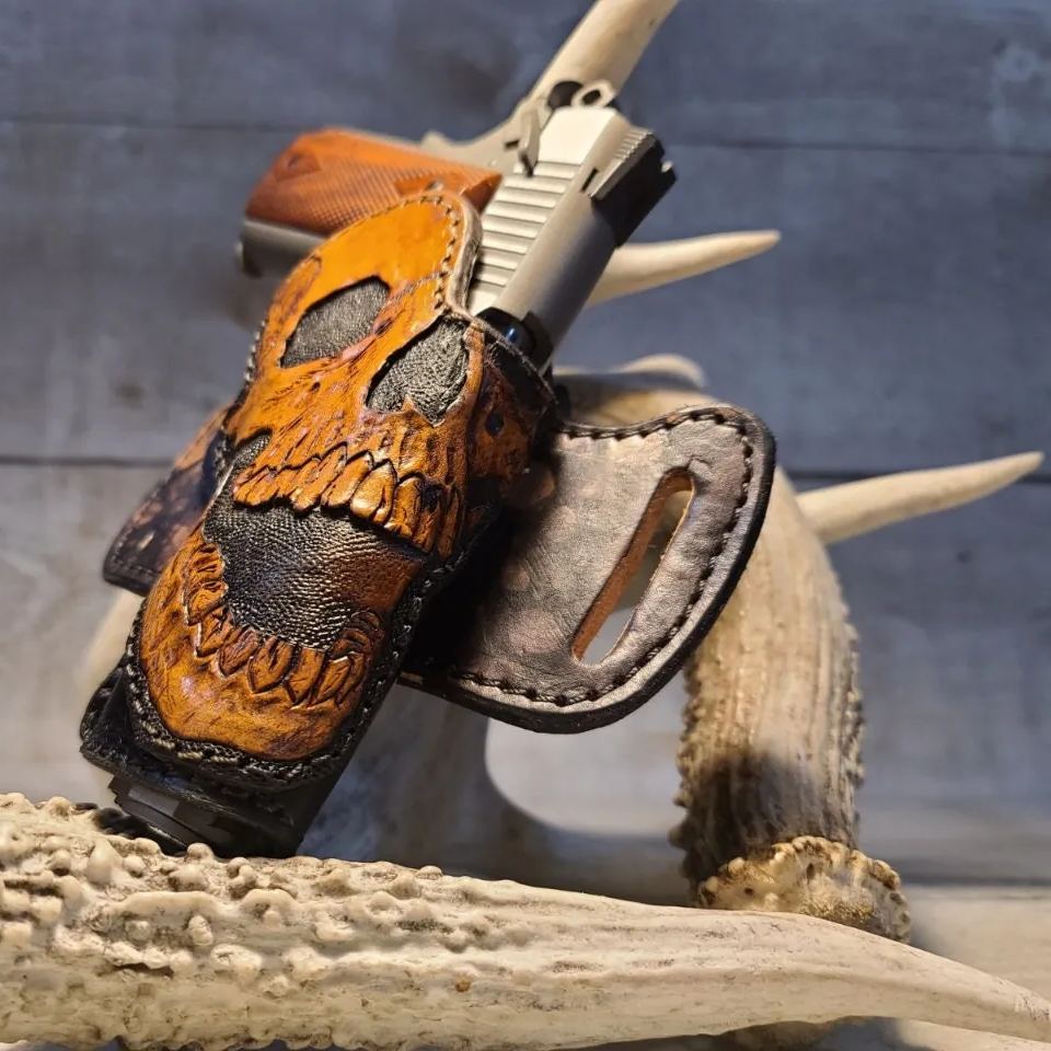 Leather 1911 AIRSOFT Skull Holster 