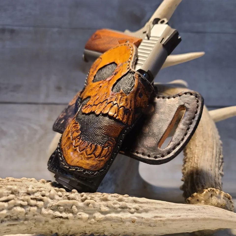 Leather 1911 AIRSOFT Skull Holster 