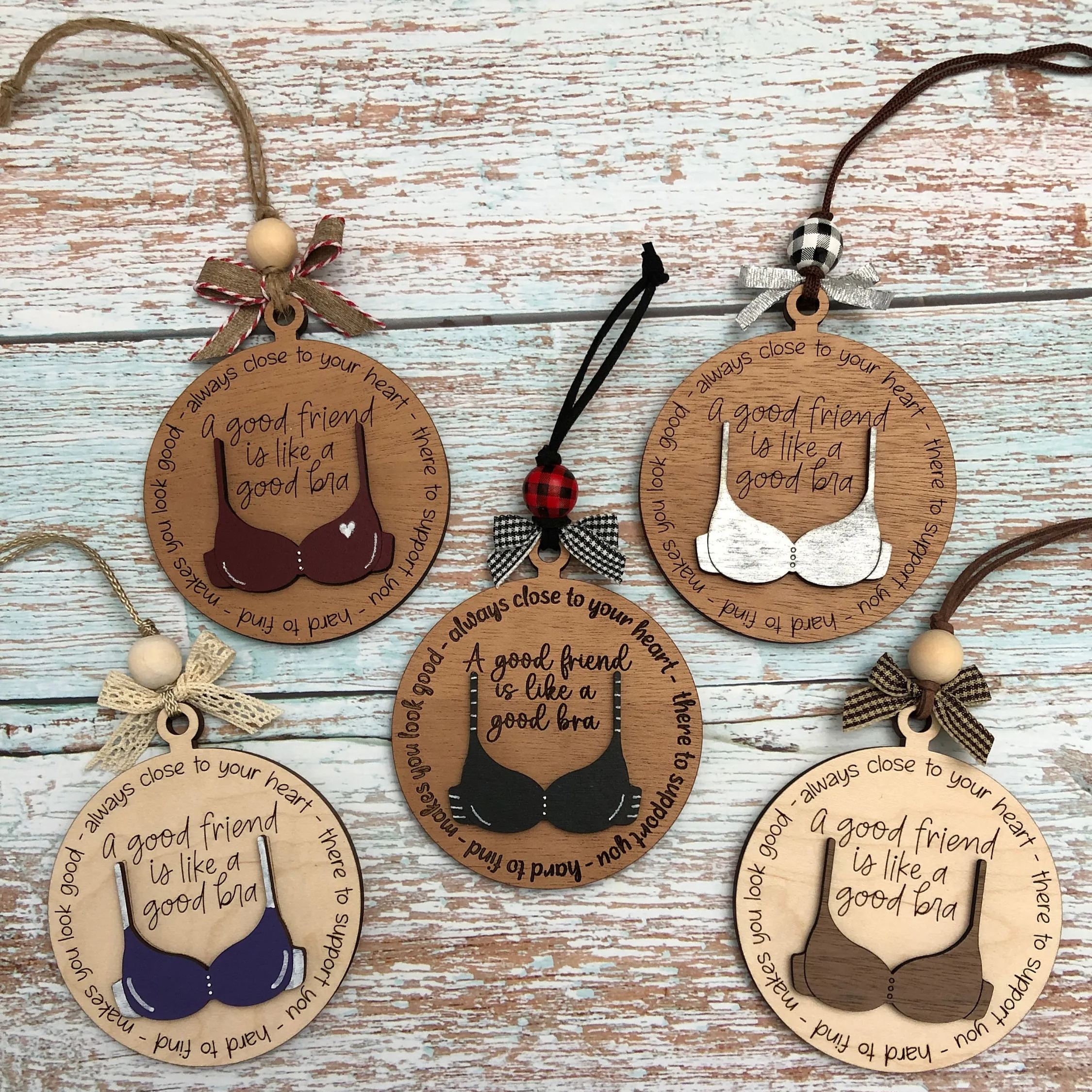 🤶Funny Christmas Ornament-😂Friend Like A Bra