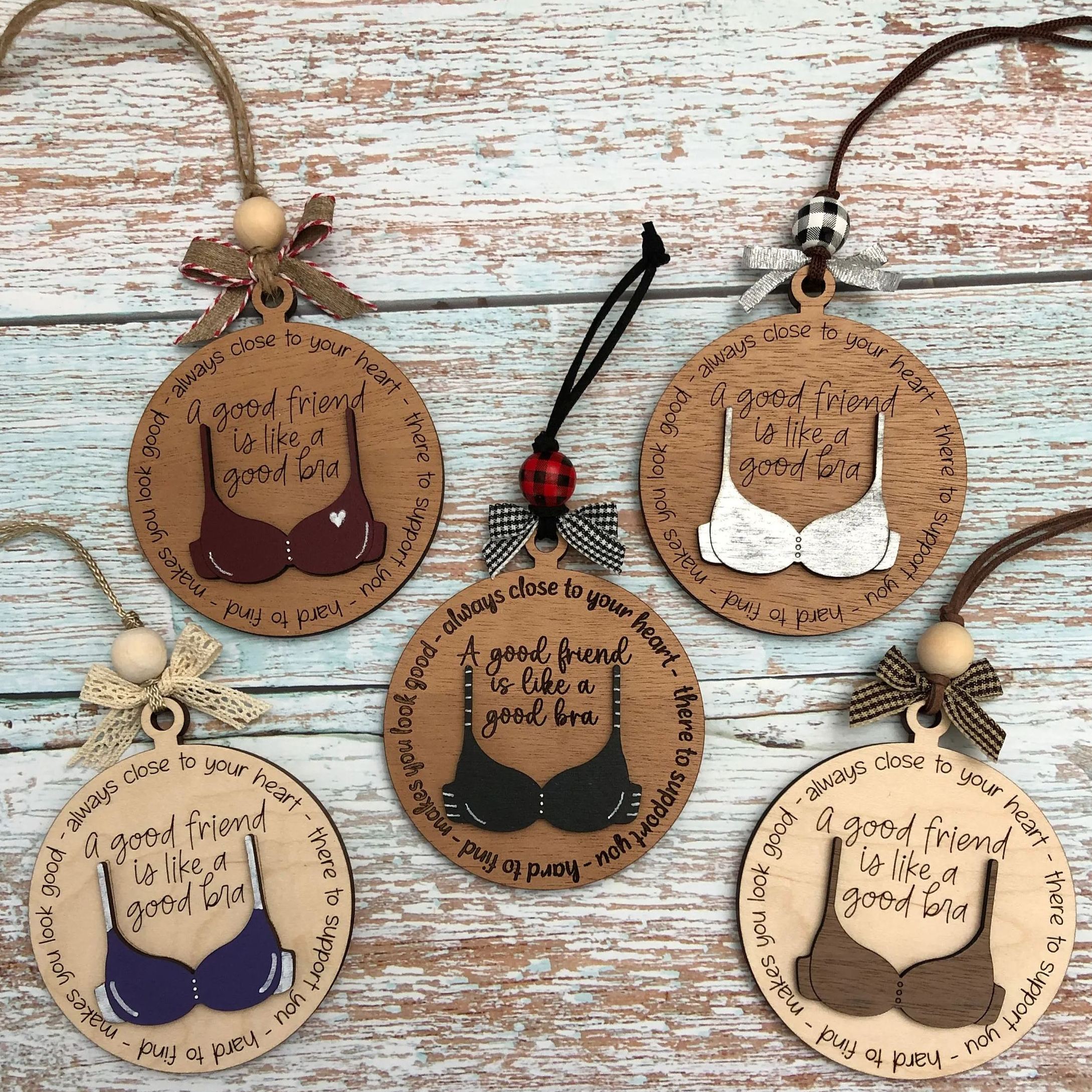 🤶Funny Christmas Ornament-😂Friend Like A Bra