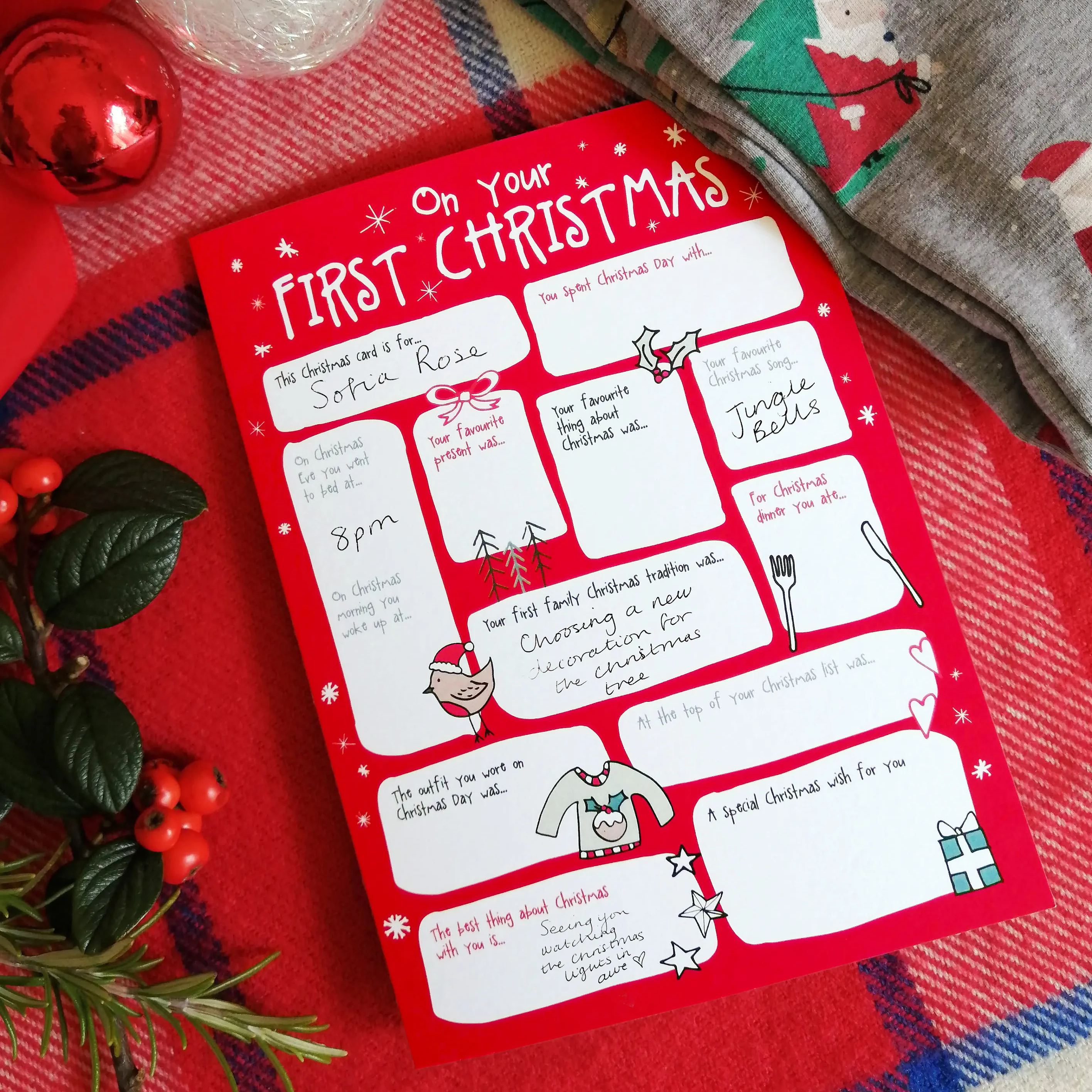 DIY Keepsake Cute Questions & Answer Interview