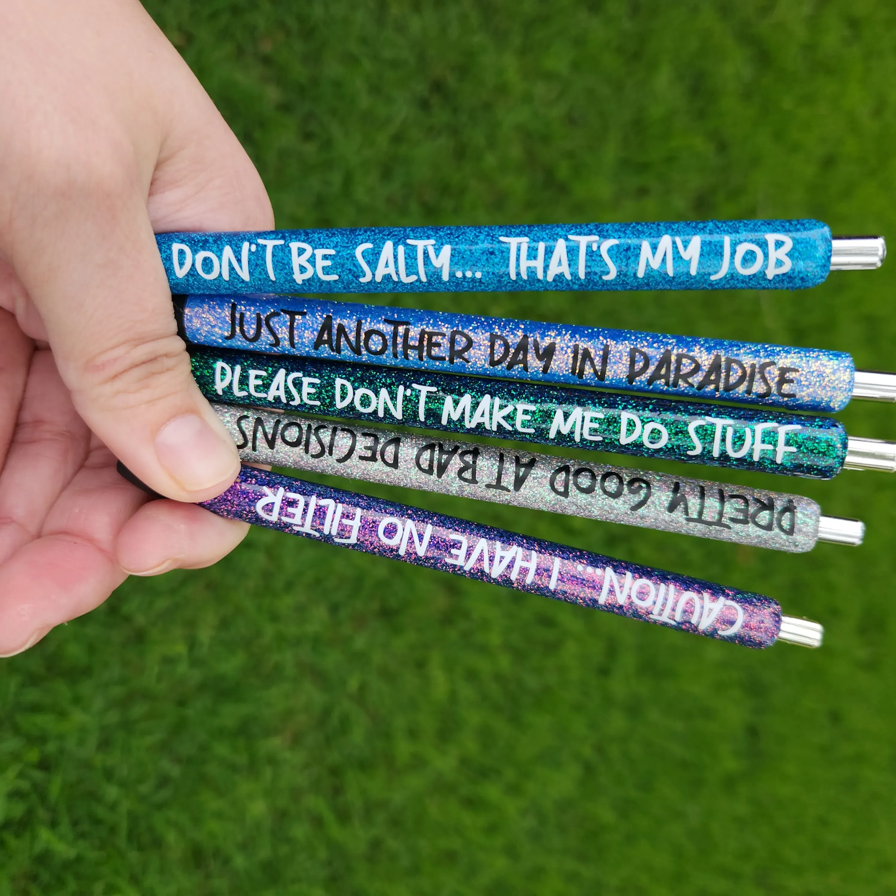 Work Humor Glitter Pens for Office Personal