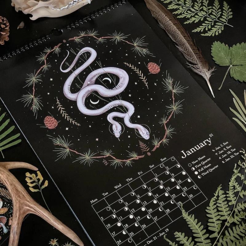 🎁HOT SALE-40% OFF🔥2024 DARK FOREST LUNAR CALENDAR