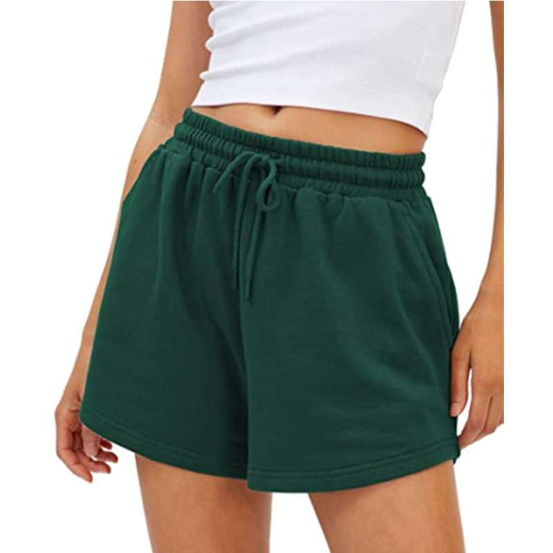 Solid Color High Stretch Athletic Shorts