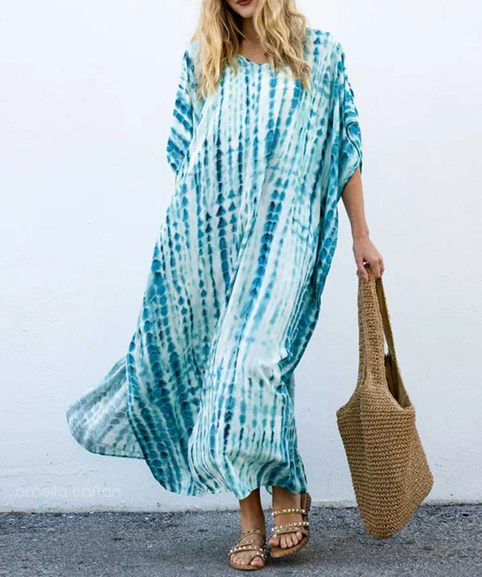 🔅SUMMER HOT SALE- 49% OFF🔅Loose, casual Caftan,Beach dress 💃(Buy 2 Get Extra 10% OFF)