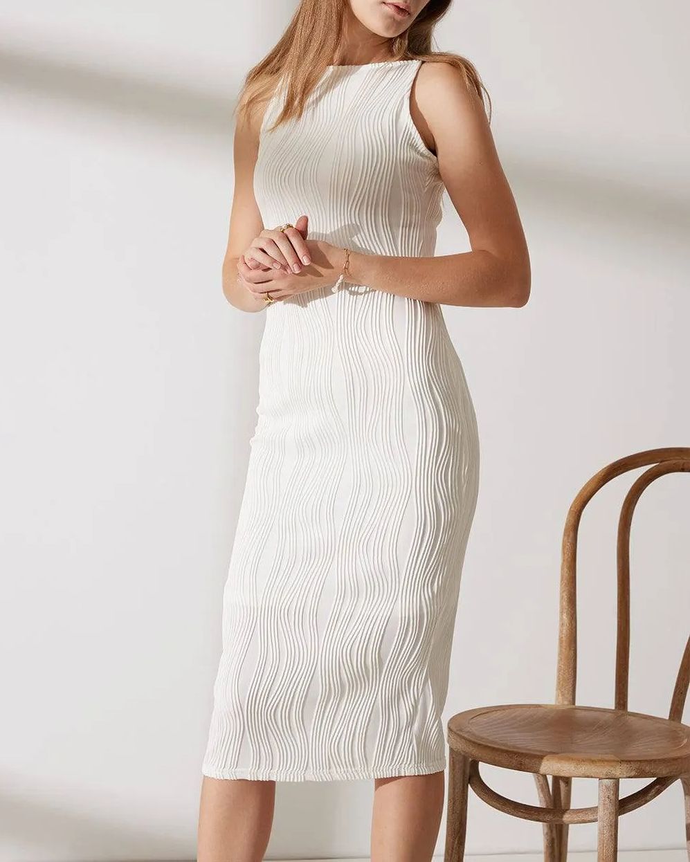 2023 The Elegant Textured Cami Dress