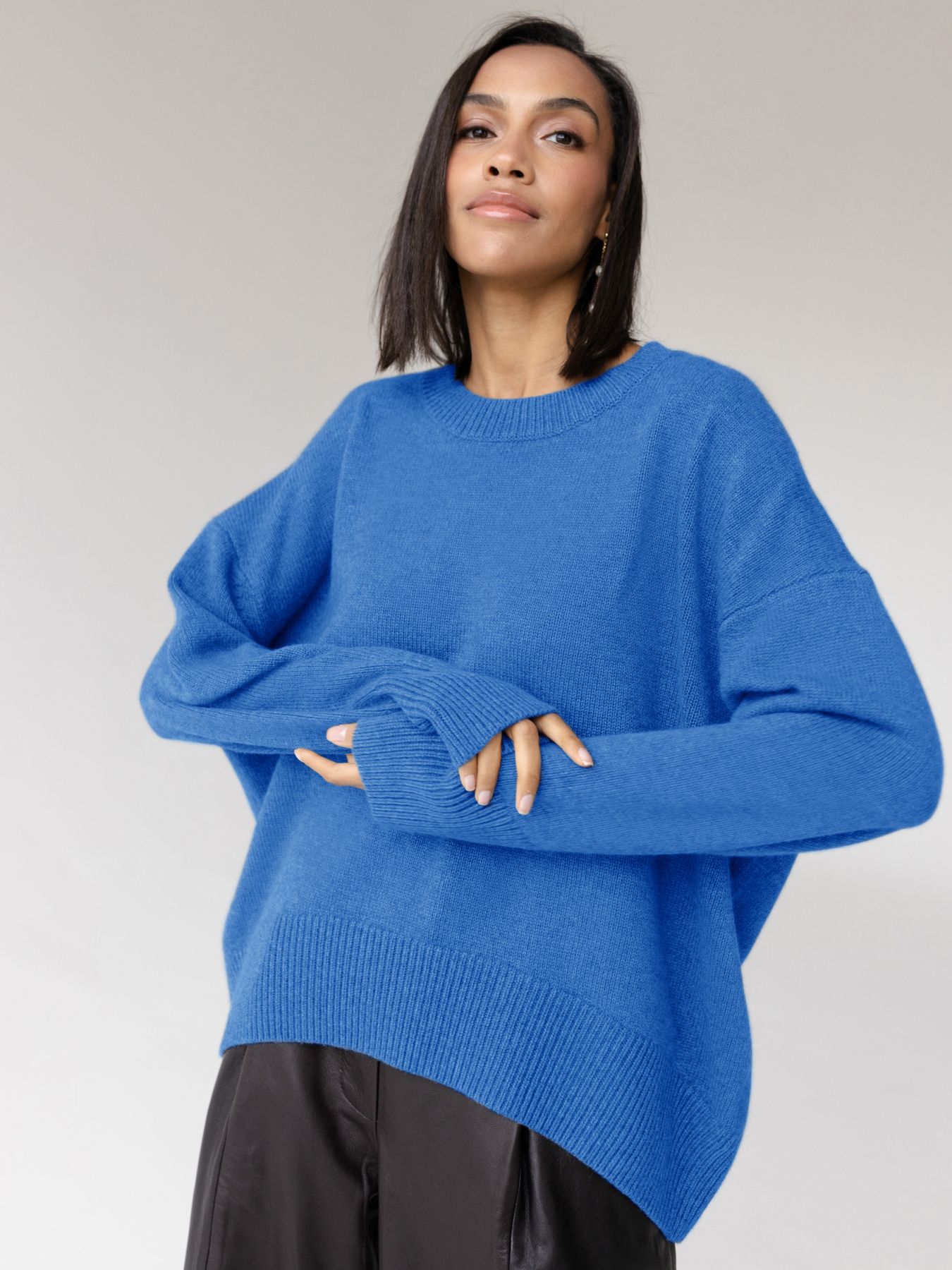 2023 Women Basic Oversize Sweaters Pullover Top