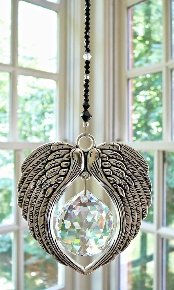 ✨Last Day 49%OFF - ANGEL WINGS Crystal and Pewter Wings Suncatcher