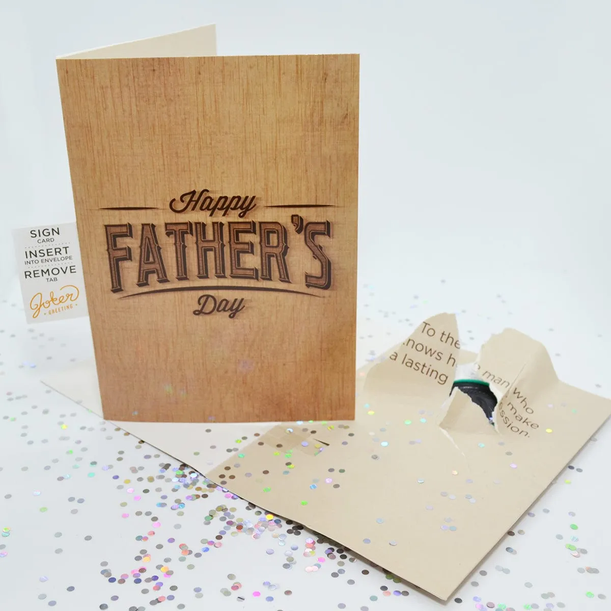 🔥Endless Farting Father's Day Card 👨‍👦🔊 - Joker Greeting Prank Card (Sequin + Sound)