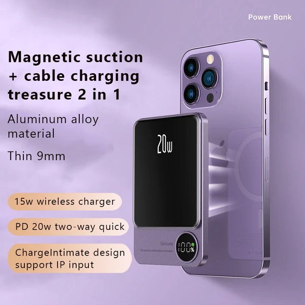 【🔥🔥LAST DAY PROMOTION-50%OFF】 Powerbank Magnetic-(Buy 10000mAh Save More)