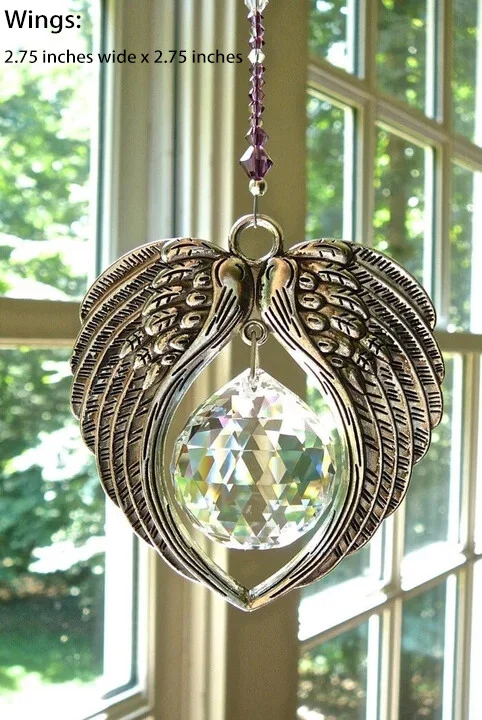 ✨Last Day 49%OFF - ANGEL WINGS Crystal and Pewter Wings Suncatcher