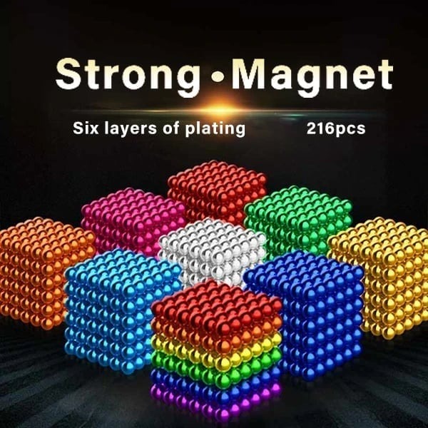 3D-Puzzle-Magnetkugeln - 216 Magnetkugeln