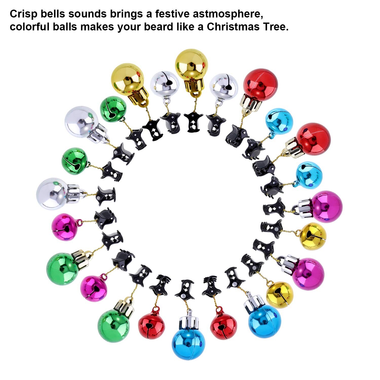 (🎄 Early Christmas Deals -40% Off ) Mini Fun Christmas Ornaments - Mustache Clips - 🎁 Funniest Prank Gifts