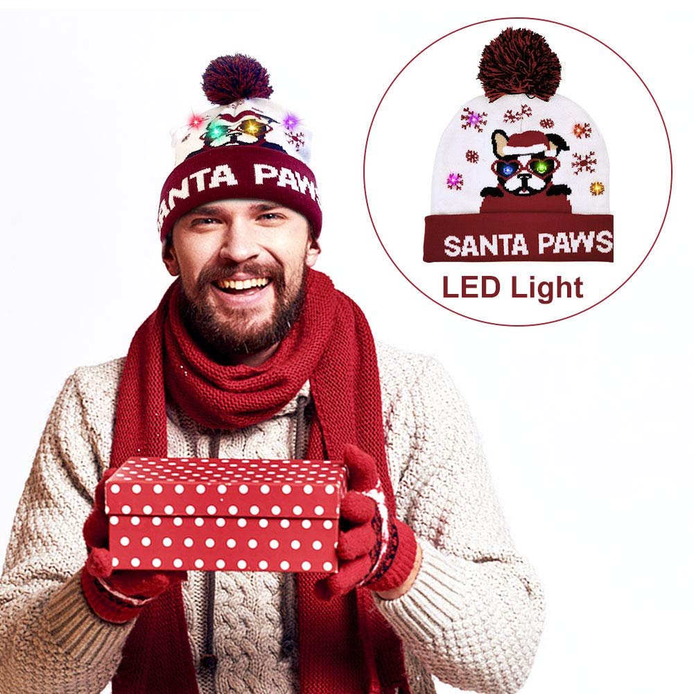🎁2022 Early Christmas Sale - Christmas LED Light Knitted Beanies