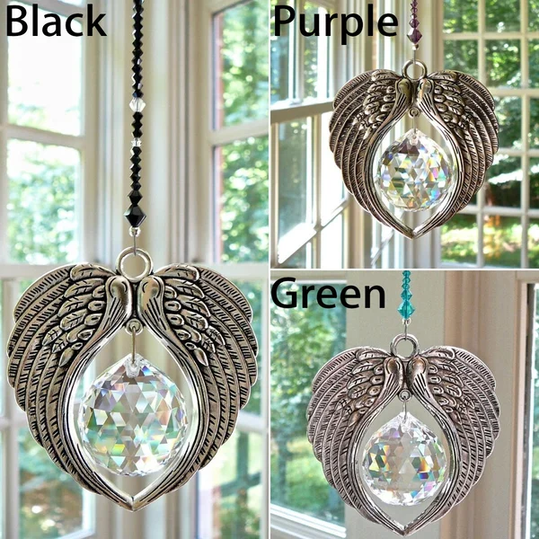 ✨Last Day 49%OFF - ANGEL WINGS Crystal and Pewter Wings Suncatcher