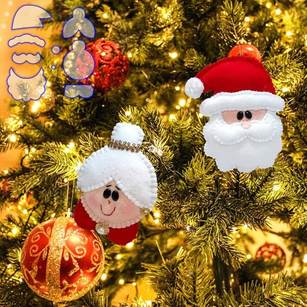🔥CLEARANCE SALE 50% OFF🔥Christmas Couple Ornaments Template Set
