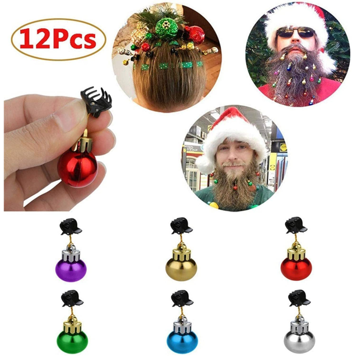(🎄 Early Christmas Deals -40% Off ) Mini Fun Christmas Ornaments - Mustache Clips - 🎁 Funniest Prank Gifts